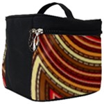 Waves Pattern Abstract Neutrals Make Up Travel Bag (Big)