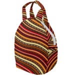 Waves Pattern Abstract Neutrals Travel Backpack