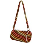 Waves Pattern Abstract Neutrals Mini Cylinder Bag