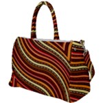 Waves Pattern Abstract Neutrals Duffel Travel Bag