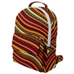 Waves Pattern Abstract Neutrals Flap Pocket Backpack (Small)