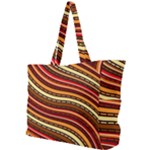 Waves Pattern Abstract Neutrals Simple Shoulder Bag