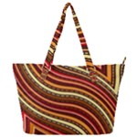 Waves Pattern Abstract Neutrals Full Print Shoulder Bag