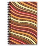 Waves Pattern Abstract Neutrals 5.5  x 8.5  Notebook