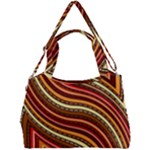 Waves Pattern Abstract Neutrals Double Compartment Shoulder Bag