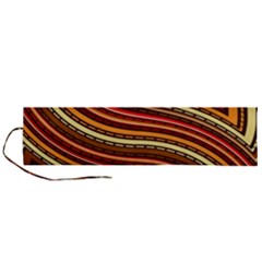 Waves Pattern Abstract Neutrals Roll Up Canvas Pencil Holder (L) from ArtsNow.com