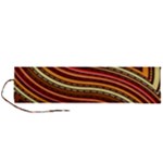 Waves Pattern Abstract Neutrals Roll Up Canvas Pencil Holder (L)