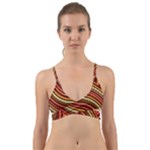 Waves Pattern Abstract Neutrals Wrap Around Bikini Top