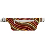 Waves Pattern Abstract Neutrals Active Waist Bag