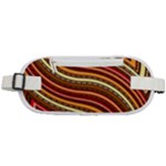 Waves Pattern Abstract Neutrals Rounded Waist Pouch