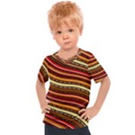 Waves Pattern Abstract Neutrals Kids  Sports T-Shirt