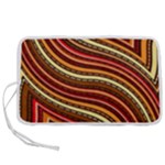 Waves Pattern Abstract Neutrals Pen Storage Case (S)