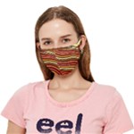 Waves Pattern Abstract Neutrals Crease Cloth Face Mask (Adult)