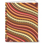 Waves Pattern Abstract Neutrals 8  x 10  Softcover Notebook