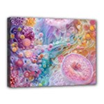 Cells Fluid Bubbles Canvas 16  x 12  (Stretched)