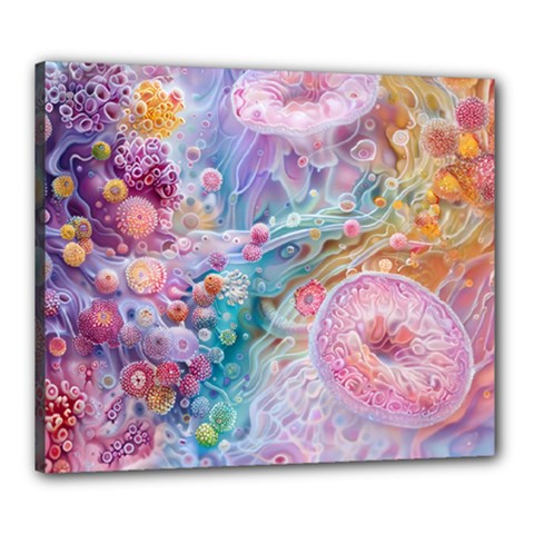 Cells Fluid Bubbles Canvas 24  x 20  (Stretched) from ArtsNow.com