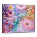 Cells Fluid Bubbles Canvas 24  x 20  (Stretched)