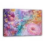 Cells Fluid Bubbles Canvas 18  x 12  (Stretched)