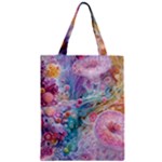 Cells Fluid Bubbles Zipper Classic Tote Bag