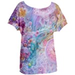 Cells Fluid Bubbles Women s Oversized T-Shirt