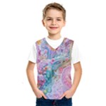 Cells Fluid Bubbles Kids  Basketball Tank Top