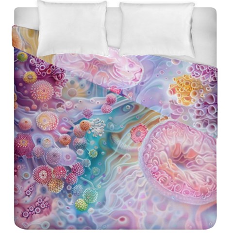 Cells Fluid Bubbles Duvet Cover Double Side (King Size) from ArtsNow.com