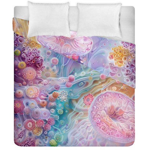 Cells Fluid Bubbles Duvet Cover Double Side (California King Size) from ArtsNow.com