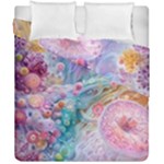 Cells Fluid Bubbles Duvet Cover Double Side (California King Size)