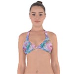 Cells Fluid Bubbles Halter Neck Bikini Top