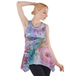 Cells Fluid Bubbles Side Drop Tank Tunic