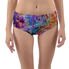 Reversible Mid-Waist Bikini Bottoms 