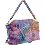 Cells Fluid Bubbles Canvas Crossbody Bag