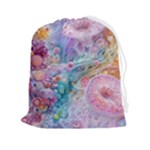 Cells Fluid Bubbles Drawstring Pouch (2XL)