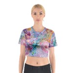 Cells Fluid Bubbles Cotton Crop Top