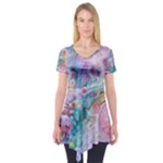 Cells Fluid Bubbles Short Sleeve Tunic 