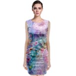 Cells Fluid Bubbles Classic Sleeveless Midi Dress