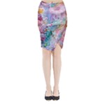 Cells Fluid Bubbles Midi Wrap Pencil Skirt