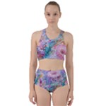 Cells Fluid Bubbles Racer Back Bikini Set