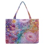 Cells Fluid Bubbles Zipper Medium Tote Bag