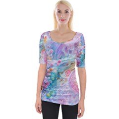 Wide Neckline T-Shirt 