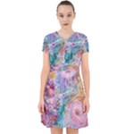 Cells Fluid Bubbles Adorable in Chiffon Dress