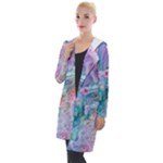 Cells Fluid Bubbles Hooded Pocket Cardigan