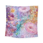 Cells Fluid Bubbles Square Tapestry (Small)