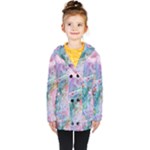 Cells Fluid Bubbles Kids  Double Breasted Button Coat