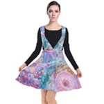 Cells Fluid Bubbles Plunge Pinafore Dress