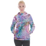 Cells Fluid Bubbles Women s Hooded Pullover