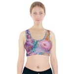 Cells Fluid Bubbles Sports Bra With Pocket