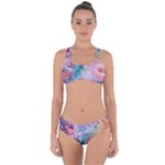 Cells Fluid Bubbles Criss Cross Bikini Set