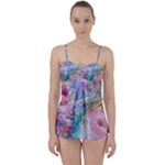 Cells Fluid Bubbles Babydoll Tankini Set