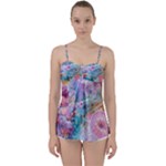 Cells Fluid Bubbles Babydoll Tankini Top